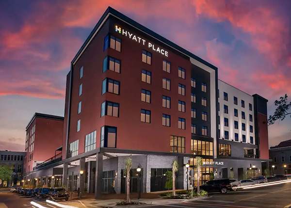 Hyatt Place night time image